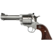 Picture of Ruger Super Blackhawk Standard - Single Action - Revolver - 44 Magnum - 4.6" Barrel - Stainless Steel - Satin Finish - Silver - Hardwood Grips - Adjustable Rear & Ramp Front Sight - 6 Rounds 00814