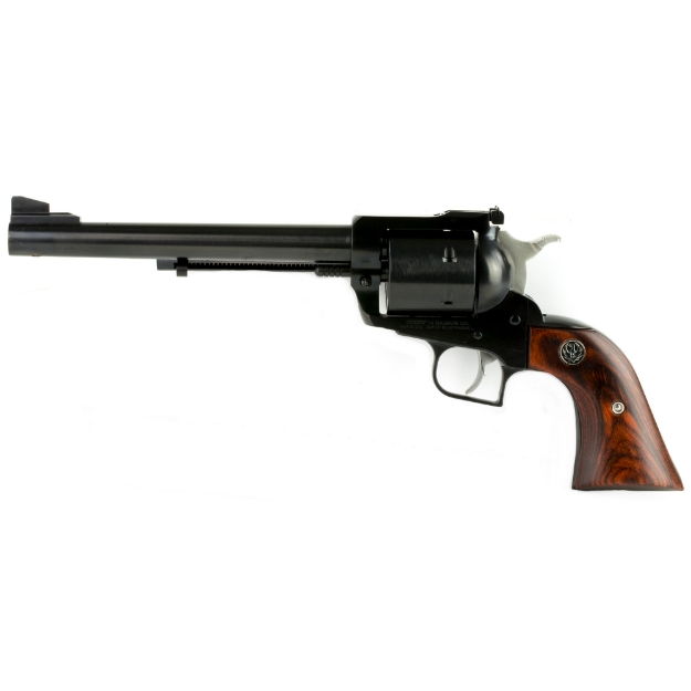 Picture of Ruger Super Blackhawk Standard - Single Action - Revolver - 44 Magnum - 7.5" Barrel - Alloy Steel - Blued Finish - Hardwood Grips - Adjustable Rear & Ramp Front Sight - 6 Rounds 00802