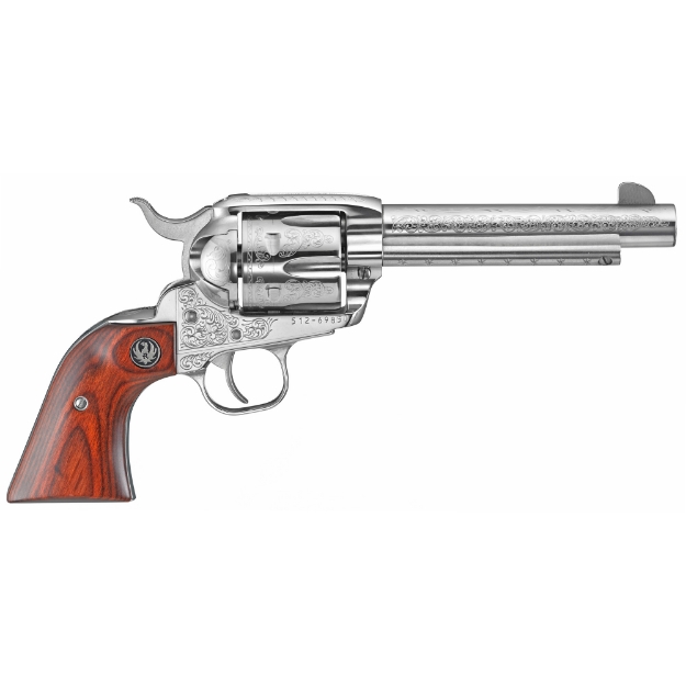 Picture of Ruger Vaquero - TALO Edition - Single Action - Revolver - 45 Long Colt - 5.5" Barrel - Stainless Steel - High-Gloss Stainless Finish - Hardwood Grips - Blade Front and Integral Rear Sights - 6 Rounds 05157