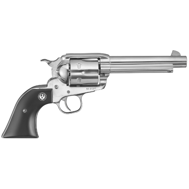 Picture of Ruger Vaquero - TALO Edition - Single Action Only - Revolver - 44 Magnum - 5.5" Barrel - Stainless Steel - High-Gloss Stainless Finish - Wood Grips - Blade Front and Integral Rear Sights - 6 Rounds 10597