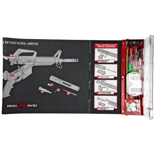 Picture of Real Avid Master Cleaning Station - AR15 Cleaning Kit - Deluxe Gun Mat With Set Of Cleaning Tools AVMCS-AR