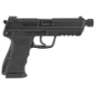 Picture of HK 45 Tactical - V1 - Double Action/Single Action - Semi-automatic - Polymer Frame Pistol - Full Size - 45 ACP - 5.2" Barrel - Threaded Barrel - Matte Finish - Black - Suppressor Sights With Tritium Front Sight - Safety/Decocker - 10 Rounds - 2 Magazines - Right Hand 81000030