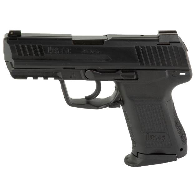 Picture of HK HK45C - V7 - LEM - Double Action Only - Semi-automatic - Polymer Frame Pistol - Compact - 45 ACP - 3.94" Barrel - Black - 3 Dot Sights - 8 Rounds - 2 Magazines 81000020