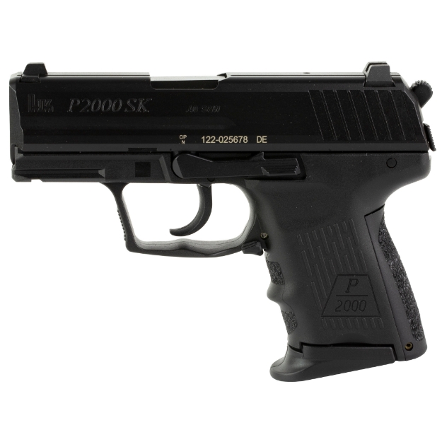 Picture of HK P2000SK - V3 - Double Action/Single Action - Semi-automatic - Polymer Frame - Sub-Compact - 40 S&W - 3.26" Barrel - Black - Night Sights - Rear Decocker - 9 Rounds - 3 Magazines 81000060