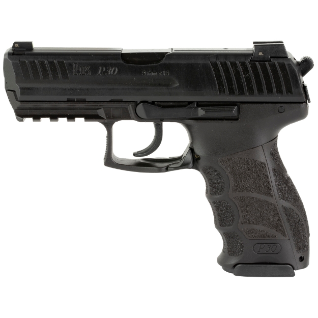 Picture of HK P30 - V3 - Double Action/Single Action - Semi-automatic - Polymer Frame Pistol - Full Size - 9MM - 3.85" Barrel - Black - Night Sights - Rear Decocker - 10 Rounds - 3 Magazines 81000110