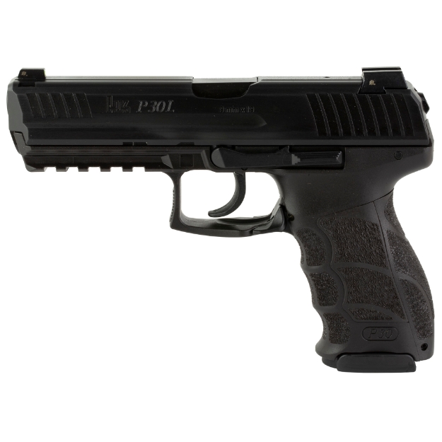 Picture of HK P30L - LEM-Double Action Only - Semi-automatic - Polymer Frame Pistol - Full Size - 9MM - 4.45" Barrel - Matte Finish - Black - Interchangeable Grip Panels - Night Sights - 17 Rounds - 3 Magazines 81000116