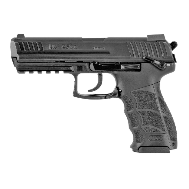 Picture of HK P30LS - Double Action/Single Action - Semi-automatic - Polymer Frame Pistol - Full Size - 9MM - 4.45" Barrel - Matte Finish - Black - Interchangeable Grip Panels - Night Sights - Ambidextrous Safety with Rear Decocker - 17 Rounds - 3 Magazines - Ambidextrous 81000124