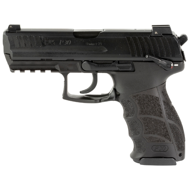 Picture of HK P30S - V3 - Double Action/Single Action - Semi-automatic - Polymer Frame Pistol - Full Size - 9MM - 3.85" Barrel - Black - Night Sights - Manual Thumb Safety - Rear Decocker - 10 Rounds - 3 Magazines 81000114