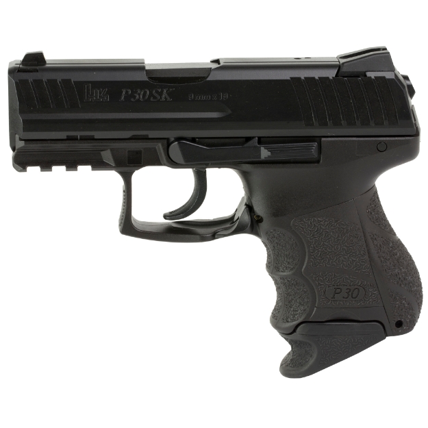 Picture of HK P30SK - LEM-Double Action Only - Semi-automatic - Polymer Frame Pistol - Sub-Compact - 9MM - 3.27" Barrel - Matte Finish - Black - Interchangeable Grip Panels - 3 Dot Sights - 15 Rounds - 2 Magazines - (1)-15 Rounds and (1)-12 Rounds 81000821