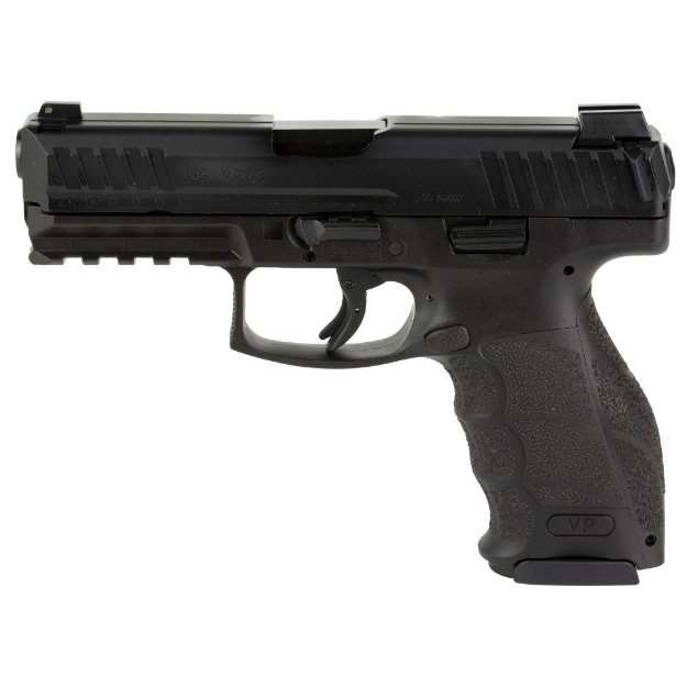 Picture of HK VP40-B - Striker Fired - Semi-automatic - Polymer Frame Pistol - Full Size - 40 S&W - 4" Barrel - Black - 3 Dot Sights - 10 Rounds - 2 Magazines 81000271