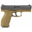 Picture of HK VP9 - Striker Fired - Semi-automatic - Polymer Frame Pistol - Full Size - 9MM - 4" Barrel - Black Slide - Flat Dark Earth Frame - 3 Dot Sights - 10 Rounds - 2 Magazines 81000227