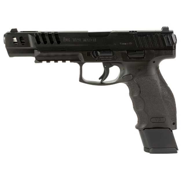 Picture of HK VP9-B Match OR - Semi-automatic - Striker Fired - Full Size - Push Button Mag Release - 9MM - 5.51" Barrel - Black - Interchangeable Backstraps and Side Panels - Luminous Front Sight - Black Serrated Rear Sight - 20 Rounds - 4 Magazines 81000555