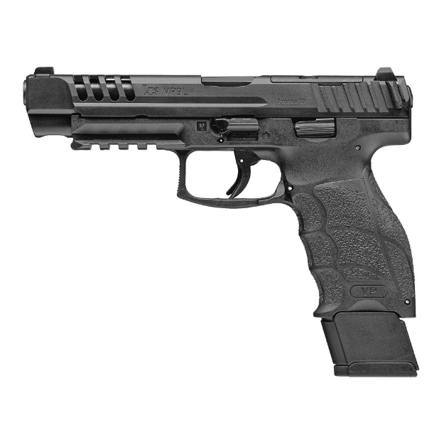 Picture of HK VP9L OR - Striker Fired - Semi-automatic - Polymer Frame Pistol - Full Size - 9MM - 5" Barrel - Matte Finish - Black - Fixed Sights - Optics Ready - 20 Rounds - 2 Magazines 81000591