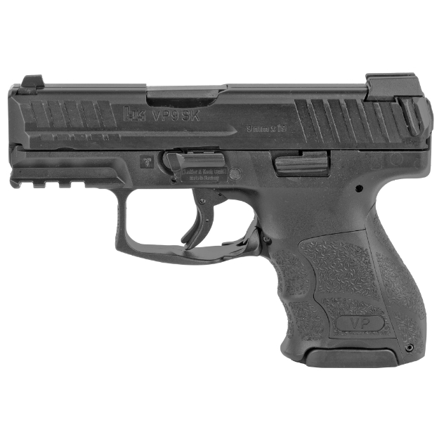 Picture of HK VP9SK - Striker Fired - Semi-automatic - Polymer Frame Pistol - Sub-Compact - 9MM - 3.39" Barrel - Black - Night Sights - 10 Rounds - 3 Magazines 81000094