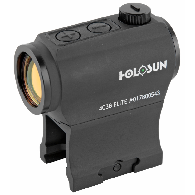 Picture of Holosun Technologies Micro Green Dot - 2MOA Dot - Hi and Low Mount - Bottom Battery Tray Black HE403B-GR