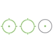 Picture of Holosun Technologies Micro Green Dot - 2MOA Dot Only or a 2MOA Dot with 65 MOA Circle - Solar With Internal Battery - Includes Low and Lower 1/3 Co-Witness Mount - Housing Shrouds for Windage and Elevation Turrets - Fits 1913 Picatinny Rail - Black HE503CU-GR