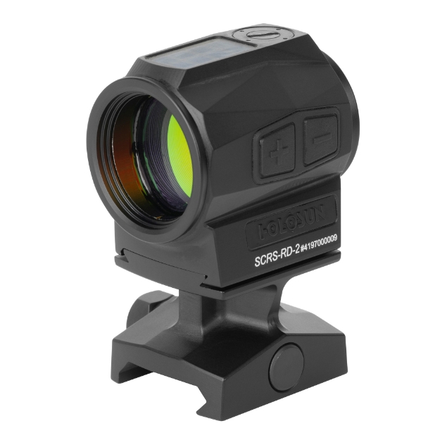 Picture of Holosun Technologies SCRS - Red Dot Sight - Non-Magnified - Fits 509T Footprint - Red 2 MOA Dot - Matte Finish - Black - Solar with 2032 Battery SCRS-RD-2