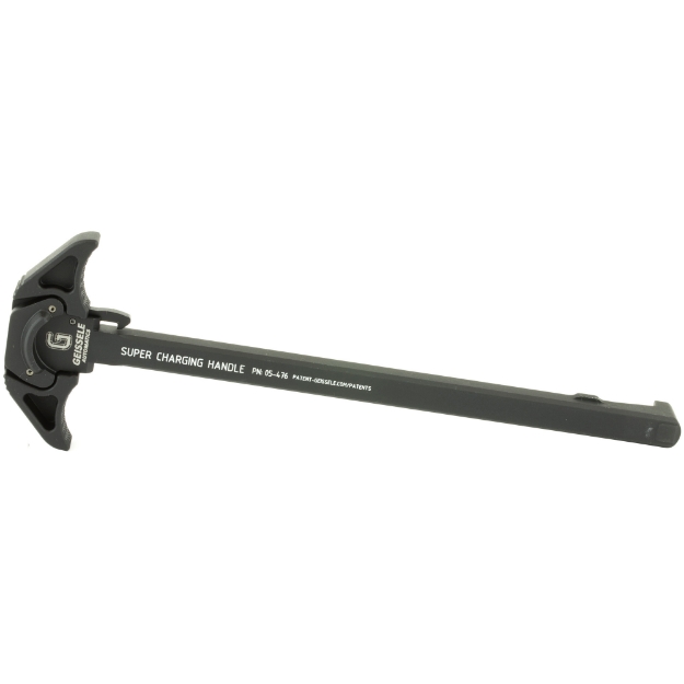 Picture of Geissele Automatics Super Charging Handle SCH - 7.62" - 7075-T6 Aluminum - Ambidextrous - Black Finish - Fits AR 10 05-476B