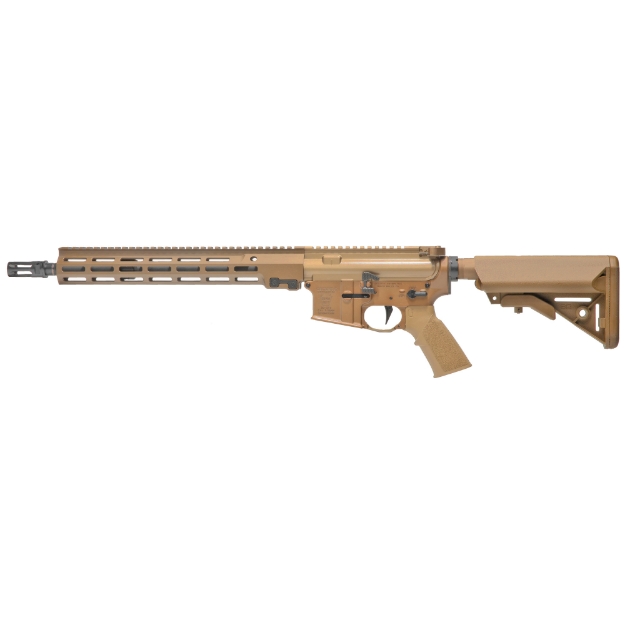 Picture of Geissele Automatics Super Duty SD556 - Semi-automatic - AR - 223 Rem/556NATO - 14.5" Pinned (16" OAL) - Desert Dirt Color - No Mag - Product Finishes - Shade Variations and Other Imperfections Are Normal Due to the Manufacturing Process 08-187S