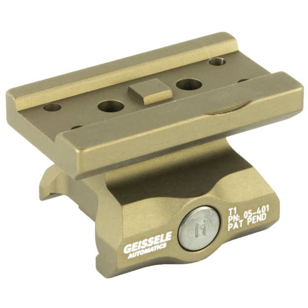 Picture of Geissele Automatics Super Precision - Mount - Fits Aimpoint T1 - Absolute Co-Witness - Desert Dirt Color - Product Finishes - Shade Variations and Other Imperfections Are Normal Due to the Manufacturing Process 05-401S