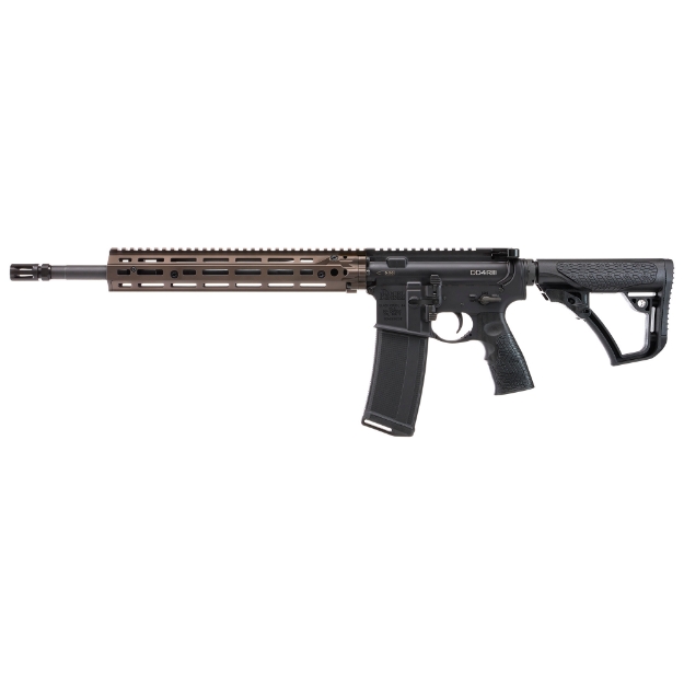 Picture of Daniel Defense DD4 RIII - Semi-automatic Rifle - AR - 223 Remington/556NATO - 16" Cold Hammer Forged Barrel - Anodized Finish - Black - Daniel Defense Grip - Flat Dark Earth Daniel Defense 12.5" RIS III M-LOK Rail - Daniel Defense Stock - Midlength Gas System - Ambidextrous Lower - 32 Rounds - 1 Daniel Defense Magazine 02-191-03270-047