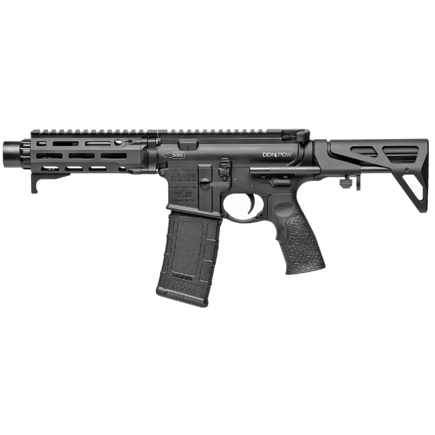 Picture of Daniel Defense DDM4 PDW - Semi-automatic SBR - 300 Blackout - 7" Cold Hammer Forged Barrel - 1:7 Twist - Black Finish - Maxim Defense CQB Gen 7 Stock - Grip-N-Rip Charging Handle - Linear Compensator - 30Rd 02-088-22220-047