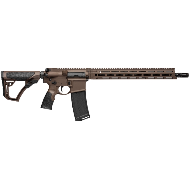 Picture of Daniel Defense DDM4V7 Milspec+ - Semi-automatic Rifle - 223 Rem/556NATO - 16" Cold Hammer Forged Barrel - 1:7 Twist - Brown Finish - Daniel Defense Furniture - Daniel Defense Flash Suppressor - Daniel Defense MFR XS 15" Handguard - 32 Round - 1 Magazine - BLEM (Damaged Box) 02-128-02338-047