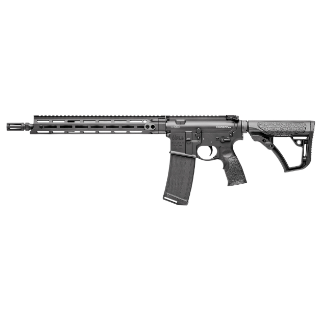 Picture of Daniel Defense DDM4V7 SLW - Semi-automatic Rifle - 223 Rem/556NATO - 14.5" Cold Hammer Forged Barrel (16" OAL with Pinned Brake) - Mid-length Gas System - 1:7 Twist - Black Finish - Daniel Defense Furniture - Daniel Defense Flash Suppressor - Daniel Defense MFR 13.5" MLOK Handguard - 32 Round - 1 Magazine 02-128-15049-047