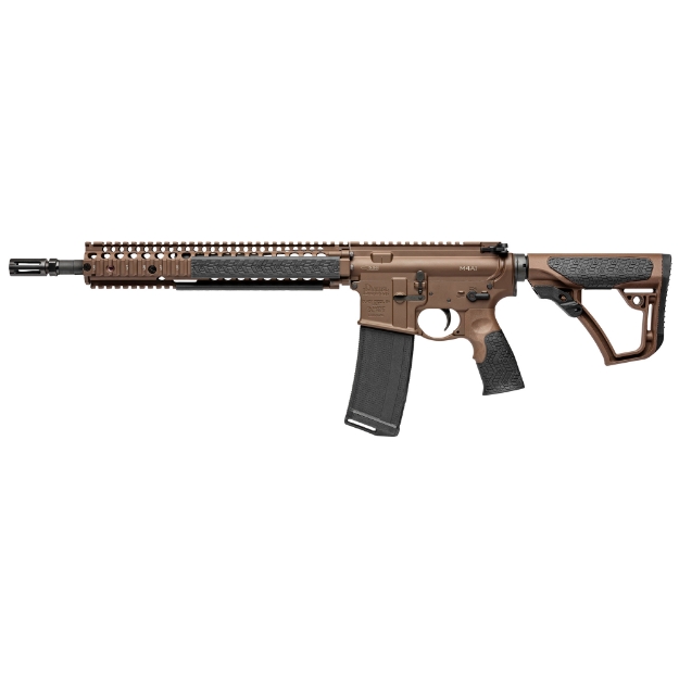 Picture of Daniel Defense M4A1 Mil Spec and Semi-automatic AR - 223 Rem/556NATO - 14.5" Hammer Forged Barrel (16" OAL with Pinned Brake) - Carbine Length Gas System - Flat Dark Earth Finish - Daniel Defense Furniture - 32 Rounds - 1 Magazine 02-088-15126-011