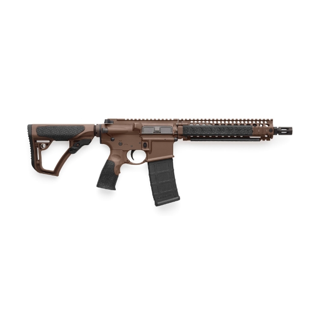 Picture of Daniel Defense MK18 - Semi-automatic Rifle - 223 Rem/556NATO - 10.3" Cold Hammer Forged Chrome Lined Barrel - 1:7 Twist - Mil Spec+ Brown Cerakote Finish - Daniel Defense Stock/Grip - 32Rd - Daniel Defense RIS II Handguard - 1-32Rd Daniel Defense Magazine 02-088-15028-011