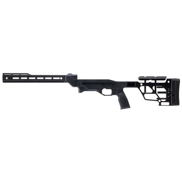 Picture of Daniel Defense Pro Chassis System - Fits Remington 700 Short Action Footprint - Integral ARCA LOCK (RRS/Area 419 Spec) Rail - Adjustable Buttstock and Cheek Riser - M-LOK Forend - AR-15 Style Grip - Accepts AICS Short Action Magazines - Anodized Finish - Black - 6061-T6 Aluminum Construction 21-163-10289