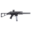 Picture of B&T APC9 - PRO - Semi-automatic - SBR - 9MM - 5.7" - Black - 30 Rounds - Suppressor Included - Ambidextrous - Front/Rear Flip Sights - Anodized - MBT Stock BT-36046-SC-US-KIT