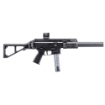 Picture of B&T APC9 SD PRO - Semi-automatic Rifle - SBR - 9MM - 5.7" Barrel - Anodized Finish - Black - Suppressor Included - Ambidextrous Safety - MBT Stock - Glock Magazine Compatible - 1 Magazine - 33 Rounds BT-36046-SBR-G-MBT-KIT