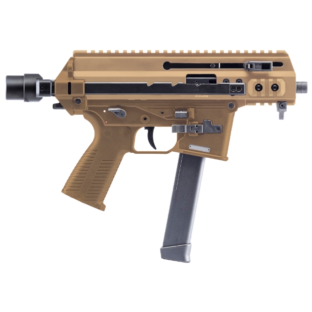 Picture of B&T APC9K PRO - Semi-automatic - Pistol - 9MM - 4.3" Threaded Barrel - Cerakote Finish - Tan - 30 Rounds - 1 Magazine - Telescopic Brace Adapter - Glock Magazine Compatible BT-361765-02-G-CT