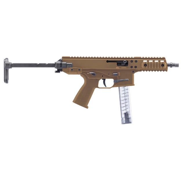 Picture of B&T GHM9 - Semi-automatic Rifle - SBR - 9MM - 6" Barrel - Anodized Finish - Coyote Tan - Telescoping Stock - 1 Magazine - 30 Rounds BT-450002-2-SBR-CT-TS