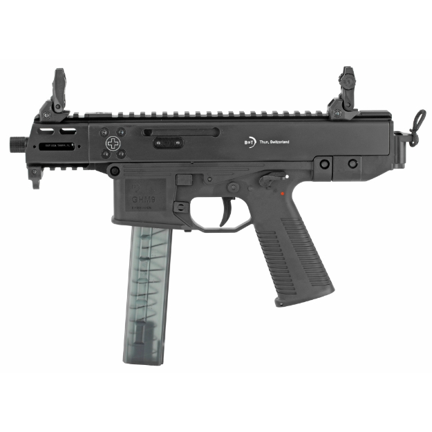Picture of B&T GHM9 Gen 2 Compact - Semi-automatic - Pistol - 9MM - 4" Threaded Barrel - Anodized Finish - Black - 30 Rounds - 1 Magazine BT-450008