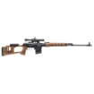 Picture of B&T HD-18 Sporting Rifle - Dragunov - Semi-automatic Rifle - AK-47 - 7.62X54R - 24" Barrel - Modular Muzzle Device - MLOK Handguard - Matte Finish - Black - Sporter Style Wooden Buttstock - 2 Magazines - 10 Rounds - Includes PSO1-MS Scope - Cheek Riser - Elongated Flash Hider FEG-HD18