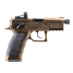 Picture of B&T MKII - Semi-automatic Pistol - Single Action Only - Polymer Frame - Full Size - 9MM - 4.3" Threaded Barrel - Coyote Tan - Adjustable Sights - Optics Ready (Shield RMS Cut) - Ambidextrous Safety - 17 Rounds - 1 Magazine BT-510001-CT