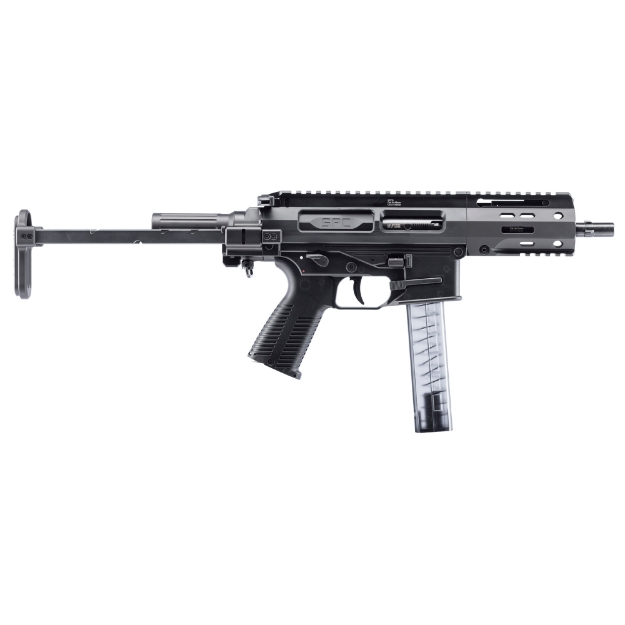 Picture of B&T SPC PDW - Semi-automatic - Short Barrel Rifle - 9MM - 4.5" Tri-Lug Barrel - Matte Finish - Black - B&T Grips - PDW Collapsible Stock - Manual Safety - 30 Rounds - 1 Magazine BT-500003-PDW-SBR