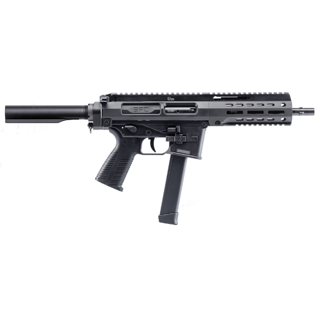 Picture of B&T SPC9 - Semi-automatic Pistol - 9MM - 9" Barrel - Anodized Finish - Black - Ambidextrous Safety - Glock Magazine Compatible - 33 Rounds - 1 Magazine BT-500003-AB-G