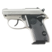 Picture of Beretta 3032 Tomcat - Double Action/Single Action - Semi-automatic - Metal Frame Pistol - 32 ACP - 2.4" Barrel - Alloy - Stainless Finish - Plastic Grips - Fixed Sights - 7 Rounds - 1 Magazine J320500