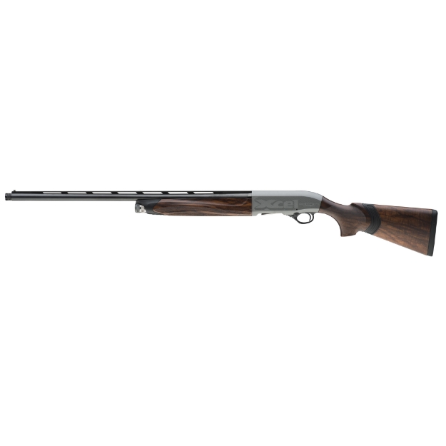 Picture of Beretta A400 Xcell Sporting - with Kick Off Recoil Reduction System - Semi-automatic - 12 Gauge 3" Chamber - 28" Barrel - Acuatech Shield Gray - Blued Barrel - Wood Stock - Bead Front Sight - OCHP Extended Choke - C - M - F Chokes Included - 2 Rounds J42CK18