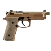 Picture of Beretta M9A4 G Centurion - Double Action/Single Action - Semi-automatic - Mid Size - Metal Frame Pistol - 9MM - 4.8" Barrel - Aluminum - Flat Dark Earth - Cerakote - Polymer Grip - Tritium Night Sights - Decocker - 18 Rounds - 2 Magazines - Front Picatinny Rail - Optic Ready - 1/2x28 Threaded Barrel - Xtreme DLC Trigger JS92QM9A4GM