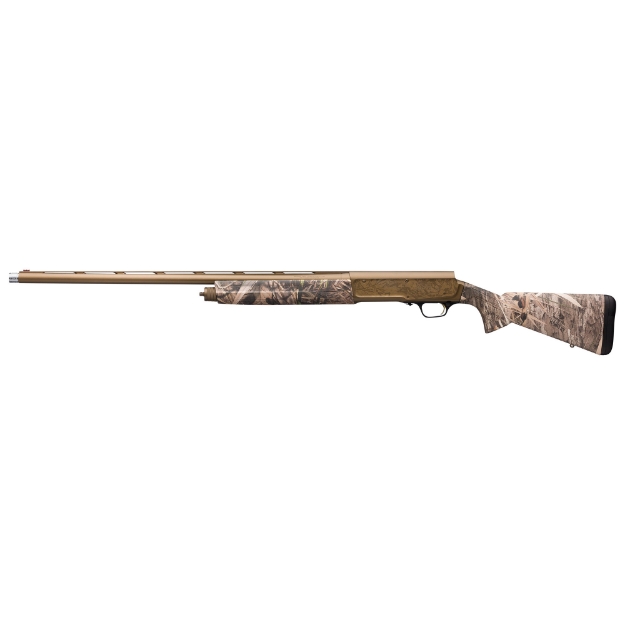 Picture of Browning A5 Wicked Wing - Semi-automatic Shotgun - 12 Gauge 3.5" Chamber - 28" Burnt Bronze Cerakote Barrel - Burnt Bronze Camo Cerakote Finish - Mossy Oak Shadow Grass Habitat Composite Stock - Fiber Optic Front Sight - Includes 3 Invector Plus Choke Tubes - F - M - IC - 4 Rounds 0119002004