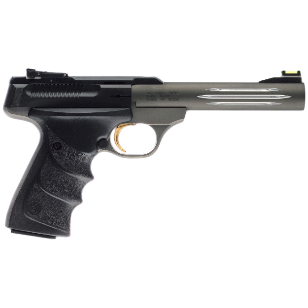 Picture of Browning Buck Mark - Lite - Semi-automatic - Metal Frame Pistol - 22LR - 5.5" Fluted Barrel - Aluminum - Anodized Finish - Gray - Fiber Optic - 10 Rounds - 1 Magazine - CA Compliant 051461490