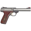 Picture of Browning Buck Mark - Medallion Rosewood - Semi-automatic - Metal Frame Pistol - 22LR - 9.5" Barrel - Aluminum - Stainless Finish - Rosewood Grips - 10 Rounds - 1 Magazine 051543490