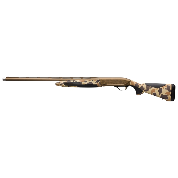 Picture of Browning Maxus II Wicked Wing - Sporting Shotgun - Semi-automatic - 12 Gauge 3.5" - 26" Barrel - Cerakote Finish - Burnt Bronze - Vintage Tan Stock - Fiber Optic Sight - 4 Rounds - Invector Plus Extended Chokes - Full - Mod - IC - Right Hand 011739205