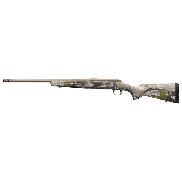 Picture of Browning X-Bolt - Hell's Canyon Speed - Bolt Action Rifle - 6.8 Western - 24" Barrel - Threaded 5/8X24 - Muzzle Brake - Cerakote Finish - Burnt Bronze - OVIX Camo Stock - 3 Rounds 035558299