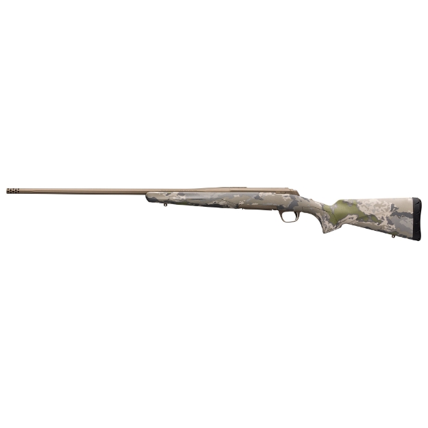 Picture of Browning X-Bolt Speed Long Range - Bolt Action Rifle - 300 Winchester Short Magnum - 26" Fluted Barrel - Threaded 5/8x24 - Cerakote Finish - Smoked Bronze - OVIX Camo Stock - 3 Rounds - Right Hand 035557246