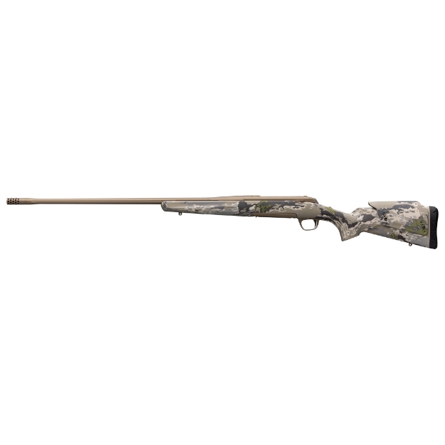 Picture of Browning X-Bolt Speed Long Range - Hunting Rifle - Bolt Action - 300 Winchester Magnum - 26" Fluted Barrel - Threaded 5/8x24 - Cerakote Finish - Smoked Bronze - OVIX Camo Stock - 3 Rounds - Right Hand 035557229